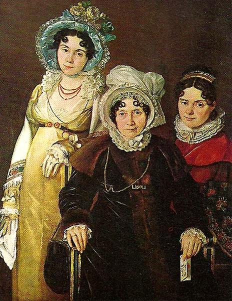 Sir David Wilkie mme morel de tangry and her daughters